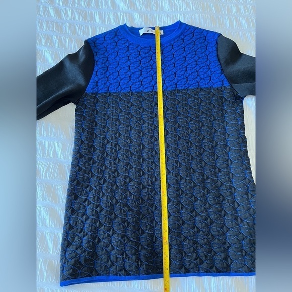 SWEATER 20.52 Short Sleeve Crew Neck Made Italy Minimalist Geometric Modern Chic - Picture 11 of 12